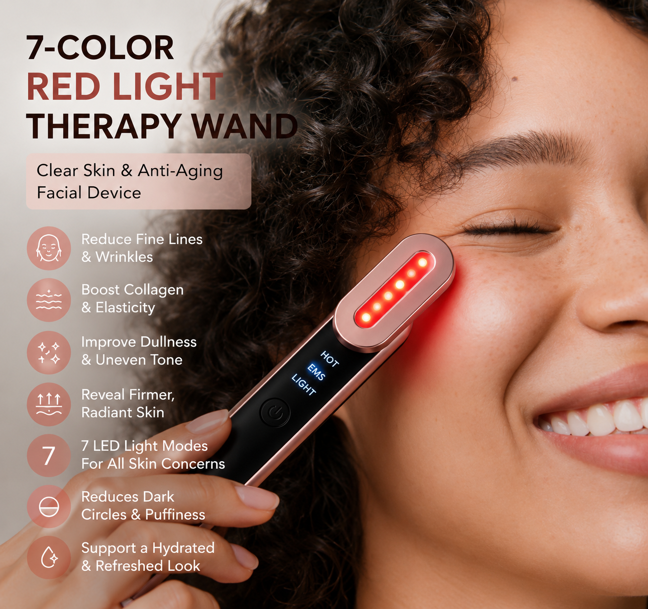 7-Color Red Light Therapy Wand™