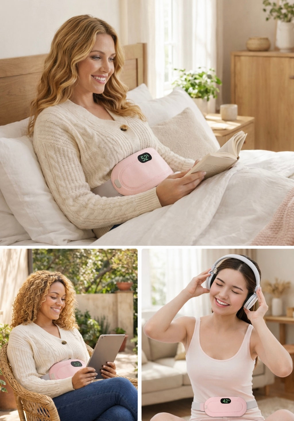 CrampEase™ – Portable Period Pain Relief Belt