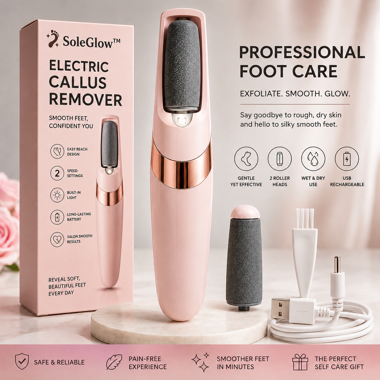 SoleGlow™ Pro Callus Remover
